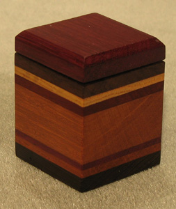 Wood Accents Ring Boxes - 1 Hole